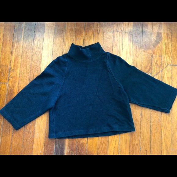Madewell Cropped Mockneck - Picture 1 of 2